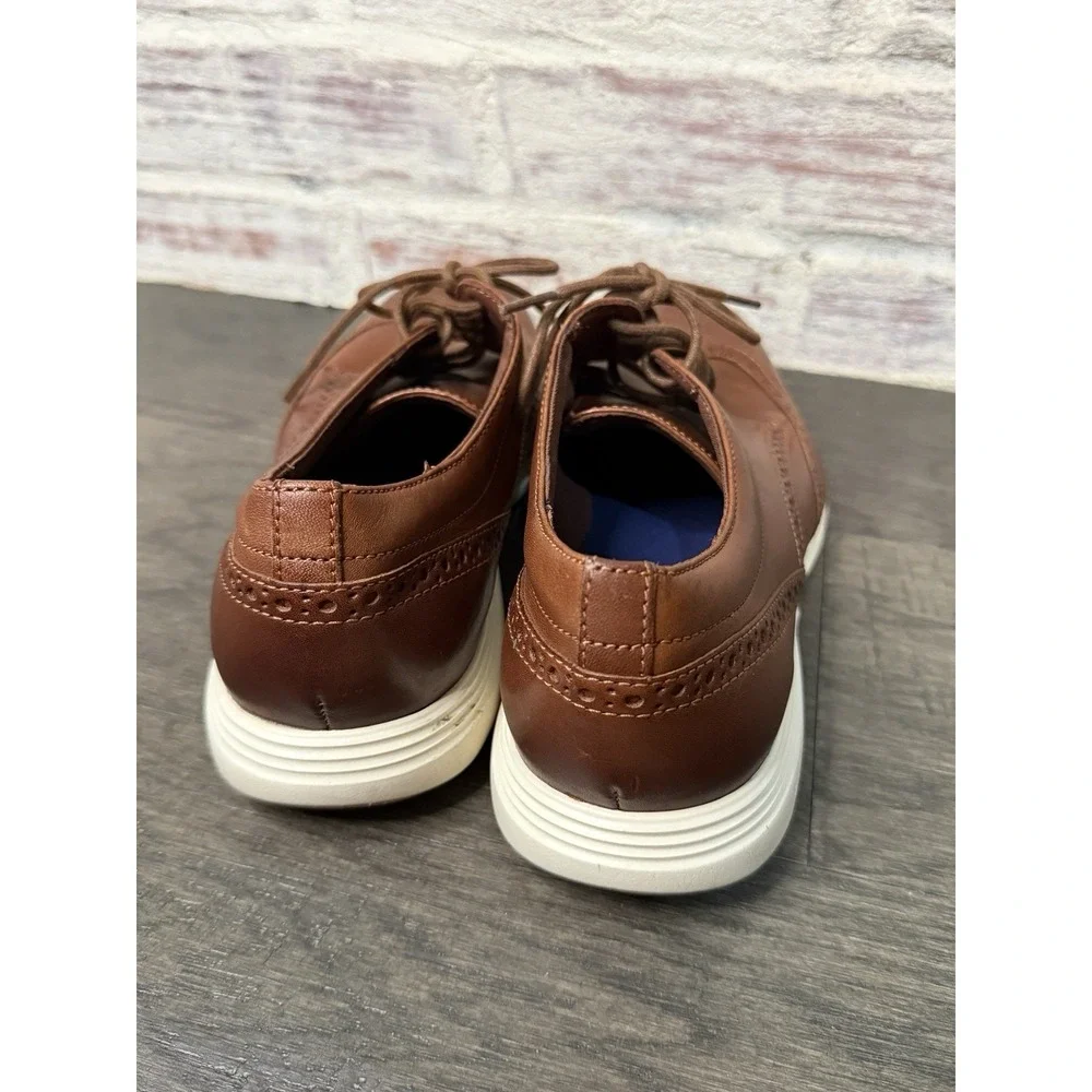 Cole Haan Mens Grand Tour Wing Oxford Woodbury Ivory Casual Shoes C29414 Sz 11.5